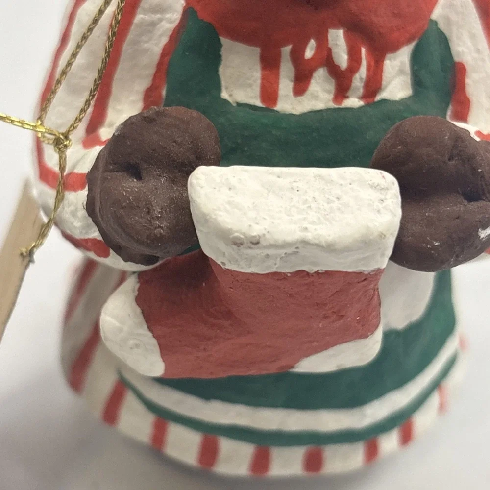 Vtg Paper Mache Christmas‎ Moose Ornament 5 1/2